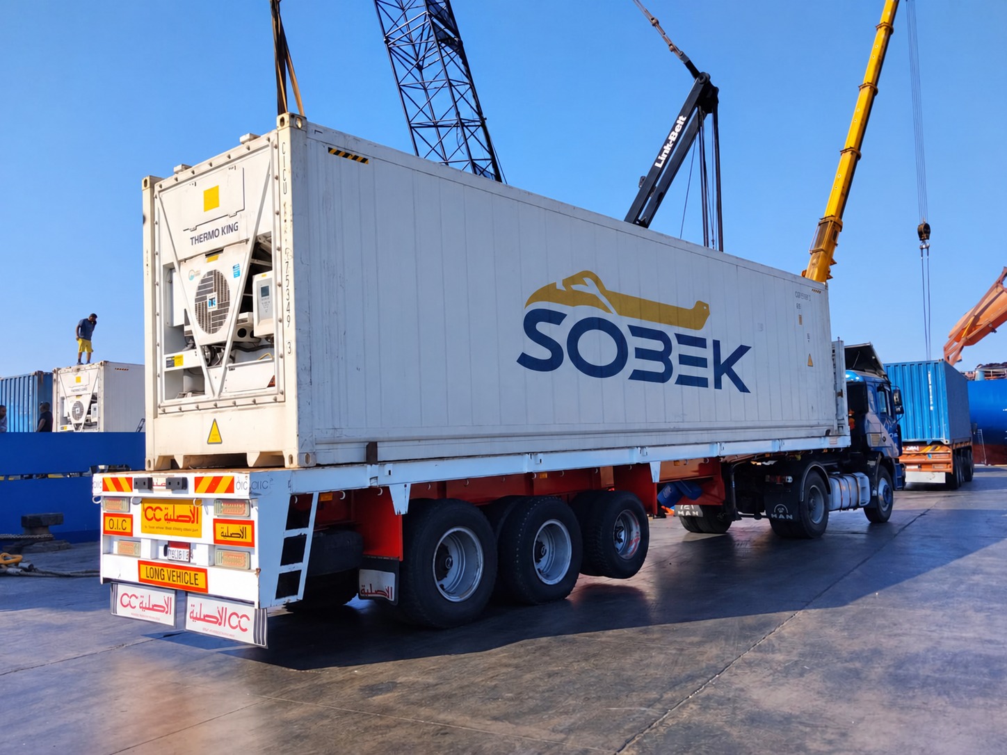 Sobek reefer with a Thermo King unit loaded on a truck